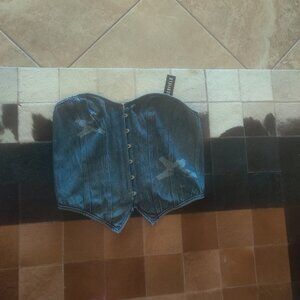 Dangerfield denim corset style  top size 20 AU New (16